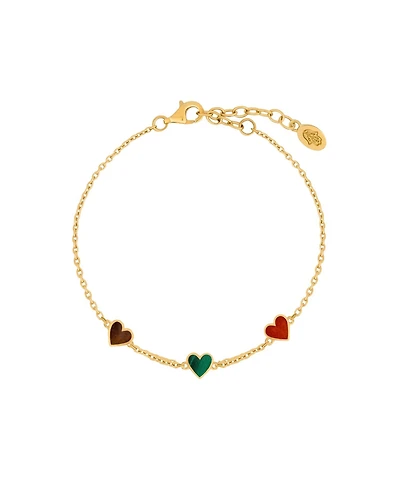 Karma and Luck Cheerful Hearts Charm Bracelet