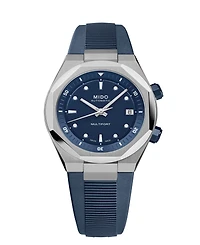Mido Unisex Multifort 8 Blue Rubber Swiss Automatic Watch, 40mm