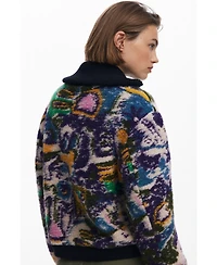 Desigual Women's Heathered bomber jacket