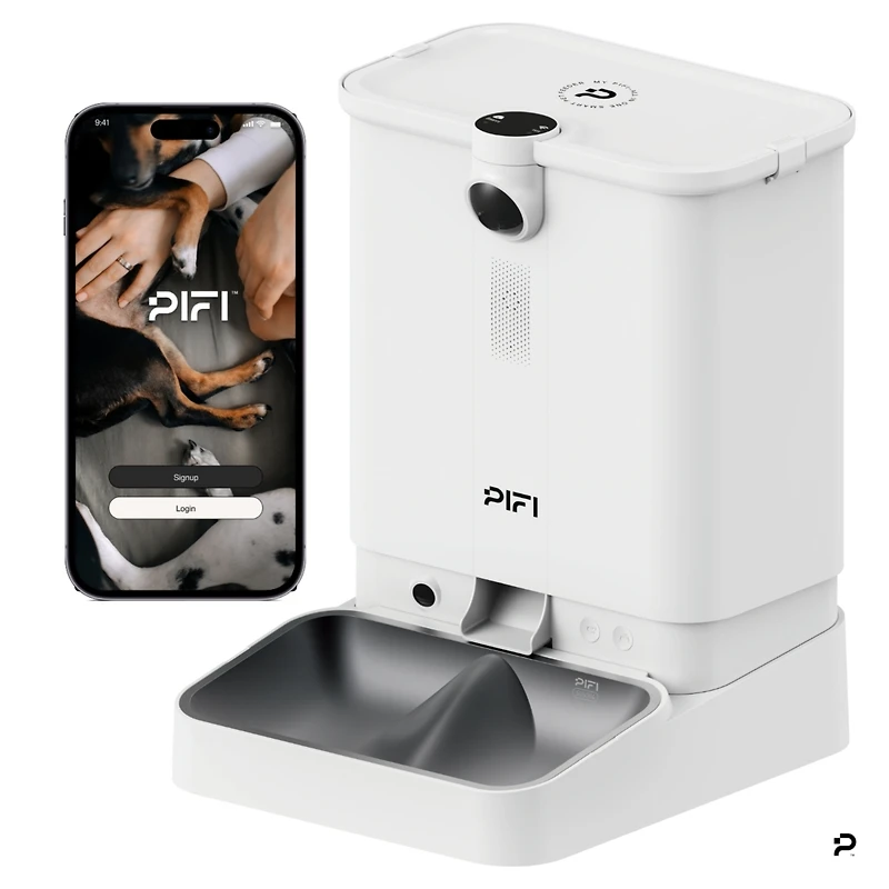 PiFi All-in-One Smart Pet Feeder - Cat Feeder & Dog Feeder - Multi Pet Feeder - Dual Hopper