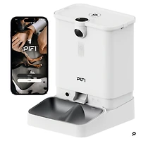 PiFi All-in-One Smart Pet Feeder - Cat Feeder & Dog Feeder - Multi Pet Feeder - Dual Hopper
