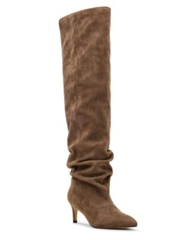 Madden Girl Womens Stassi Over The Knee Slouchy Stiletto Dress Boots Regular Wide Calf