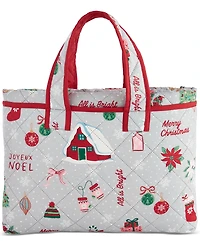 Holiday Lane Holiday Icons 4-Pc. Quilt Tote Set, Full/Queen, Exclusively at Macy's