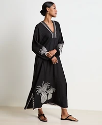 Women's Pineapple-Embroidered Shift Dress, Macy's Exclusive - On 34th | Alix Friedberg Capsule Collection