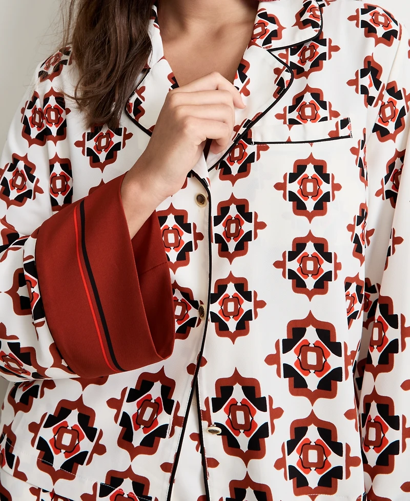 Women's Medallion-Print Shirt, Macy's Exclusive - On 34th | Alix Friedberg Capsule Collection