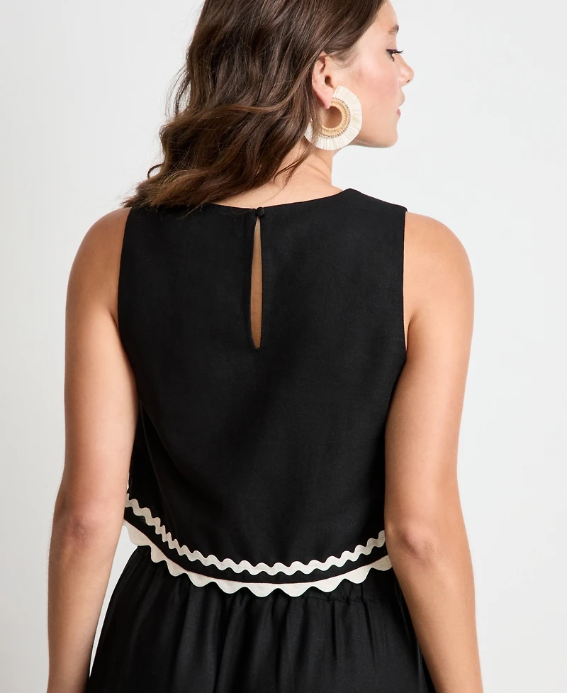 Women's Ric Rac Applique Top, Macy's Exclusive - On 34th | Alix Friedberg Capsule Collection