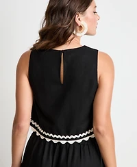 Women's Ric Rac Applique Top, Macy's Exclusive - On 34th | Alix Friedberg Capsule Collection