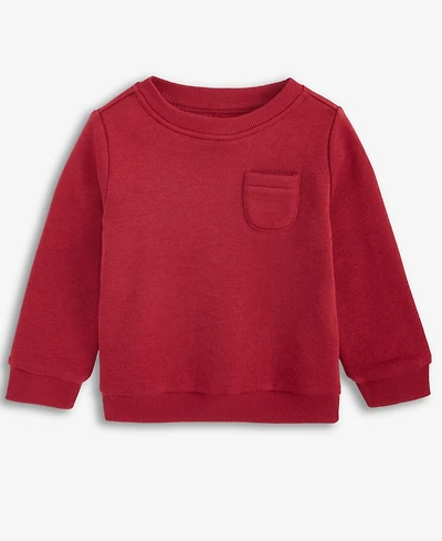 First Impressions Baby Boys Long-Sleeve Fleece Sweatshirt, Exclusively at Macy's