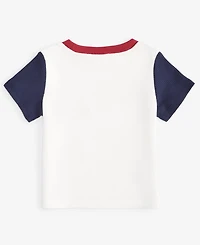 First Impressions Baby Boys Short-Sleeve Waffle Colorblocked T-Shirt, Exclusively at Macy's