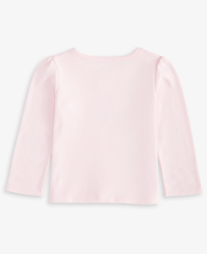 First Impressions Baby Girls Long-Sleeve Floral Graphic T-Shirt