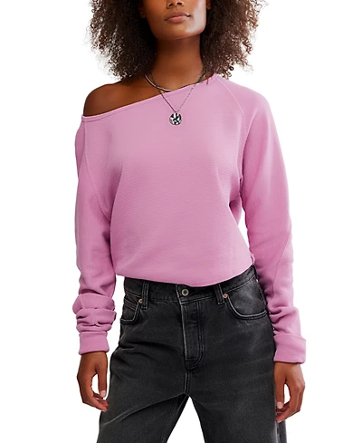 Free People Women's Jess Asymmetric Long Sleeve Top