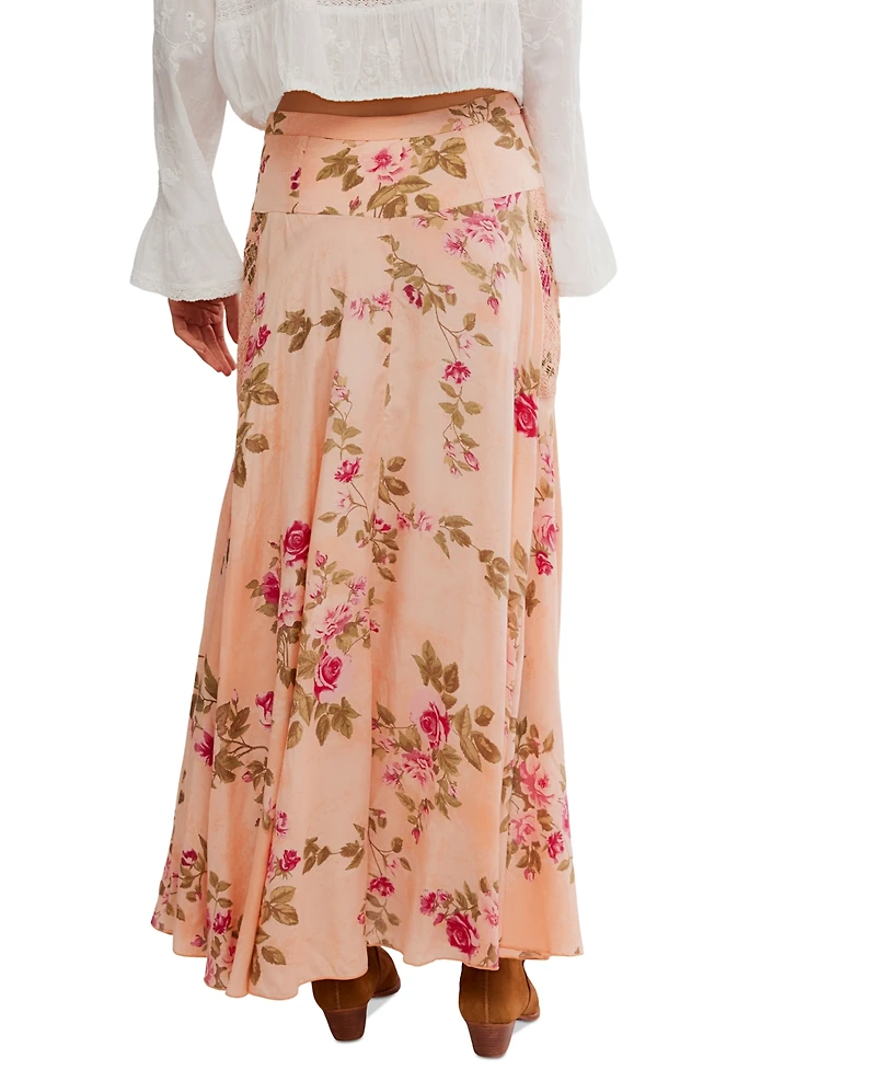 Free People Women's Rowan Floral-Print Maxi Skirt