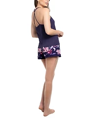 Linea Donatella Women's Jazlyn Knit 3Pcs Travel and Sleep Pajama Set