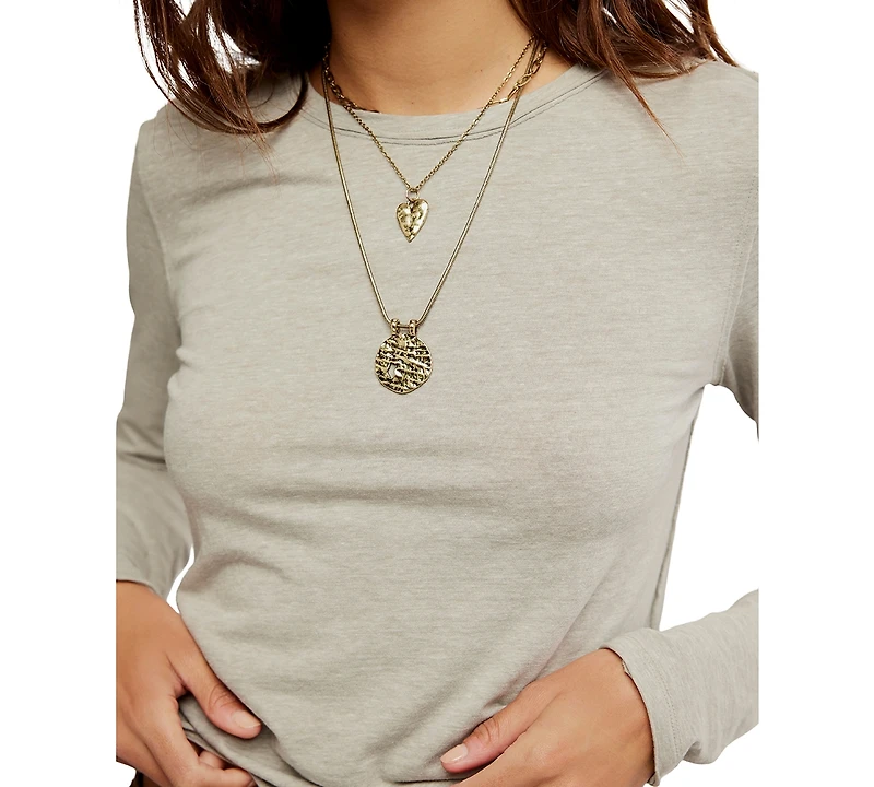 Free People Women's Nova Crewneck Long-Sleeve Top