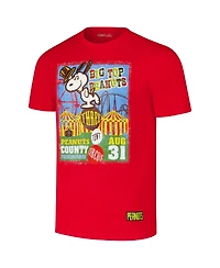 Freeze Max Men's Red Peanuts Circus T-Shirt