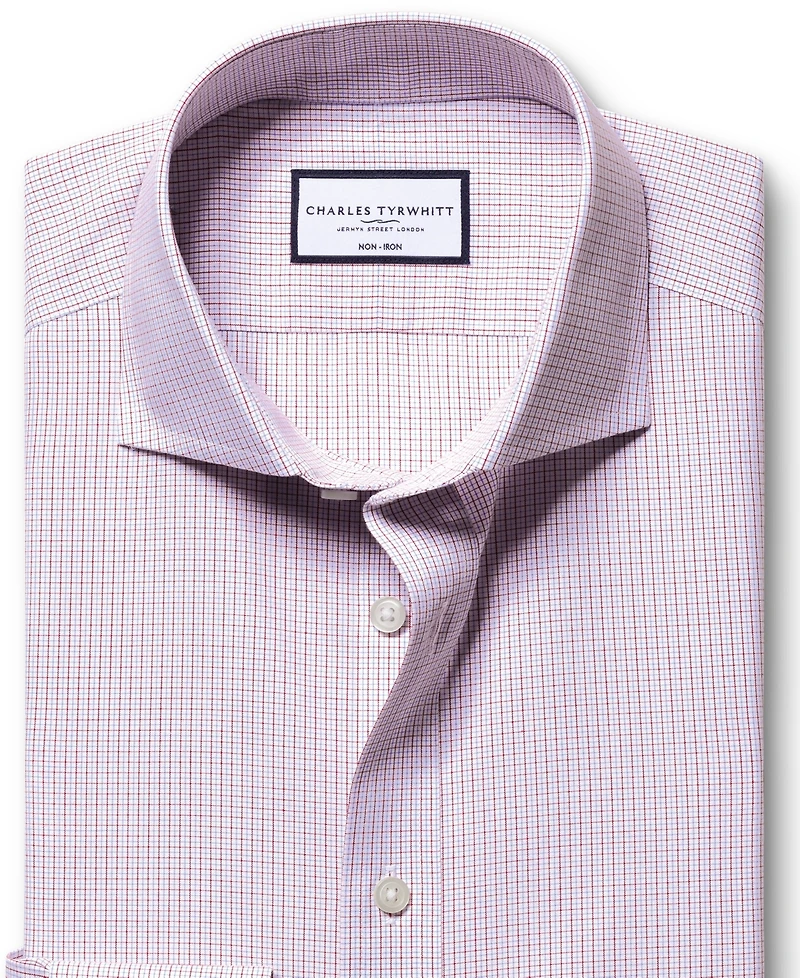 Charles Tyrwhitt Men's Non-Iron Check Dress Shirt