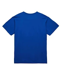 Mitchell & Ness Men's Blue New York Knicks Hardwood Classics Logo T-Shirt