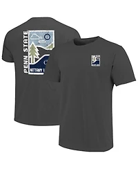 Image One Men's Graphite Penn State Nittany Lions Comfort Colors Minimal Vista Distressed Graphics T-Shirt
