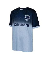 Outerstuff Big Boys and Girls Navy Sporting Kansas City Stalwart Defender T-Shirt