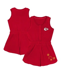 Outerstuff Girls Toddler Red Kansas City Chiefs Super Girl Romper