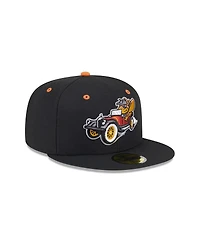 New Era Men's Black Winston-Salem Dash Theme Nights 59FIFTY Fitted Hat