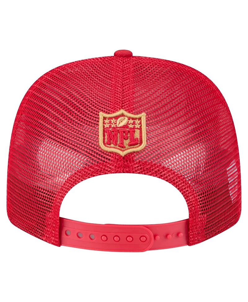 New Era Men's Scarlet San Francisco 49ers Team Collection 9SEVENTY Stretch-Snap Adjustable Hat