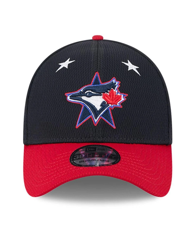 New Era Men's Navy/Red Toronto Blue Jays 2025 Mlb All-Star Game Workout 39THIRTY Flex Hat