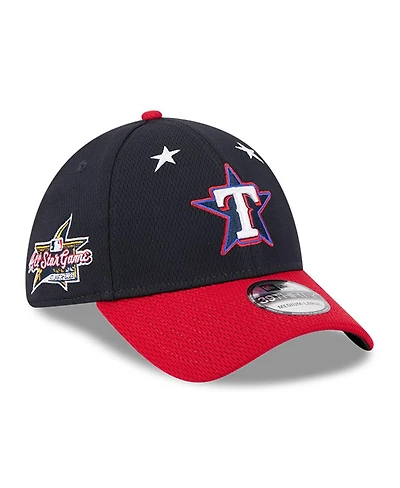 New Era Men's Navy/Red Texas Rangers 2025 Mlb All-Star Game Workout 39THIRTY Flex Hat