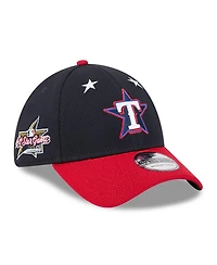 New Era Men's Navy/Red Texas Rangers 2025 Mlb All-Star Game Workout 39THIRTY Flex Hat