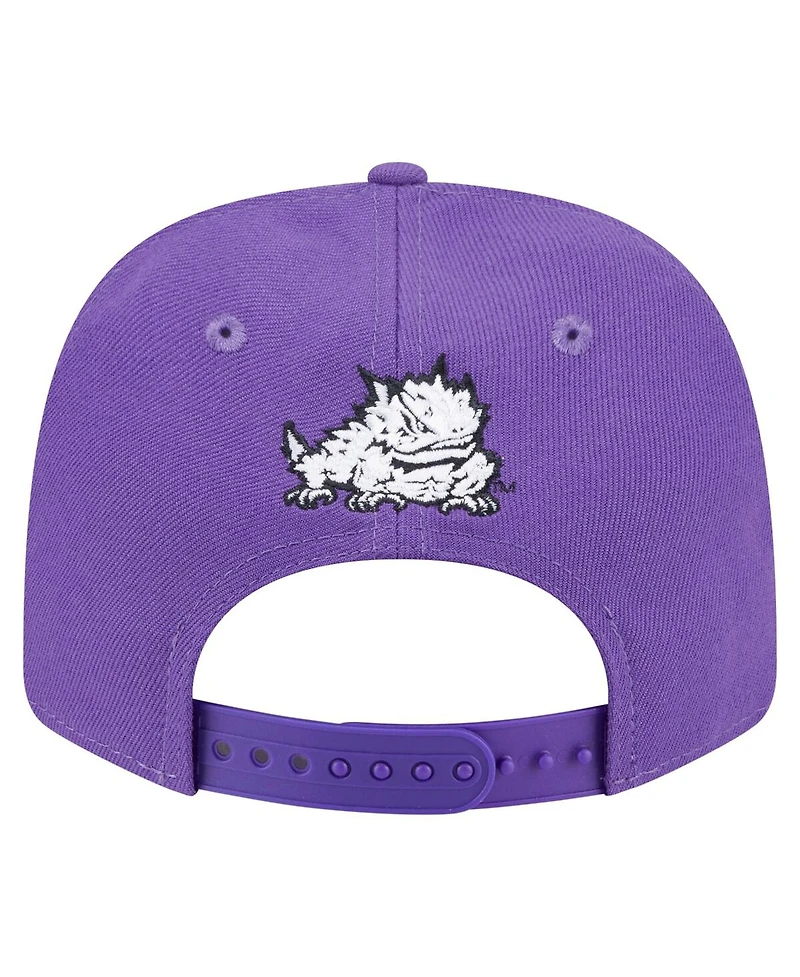New Era Men's Purple Tcu Horned Frogs Team Collective 9SEVENTY Stretch-Snap Adjustable Hat