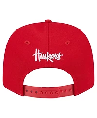 New Era Men's Scarlet Nebraska Huskers Team Collective 9SEVENTY Stretch-Snap Adjustable Hat