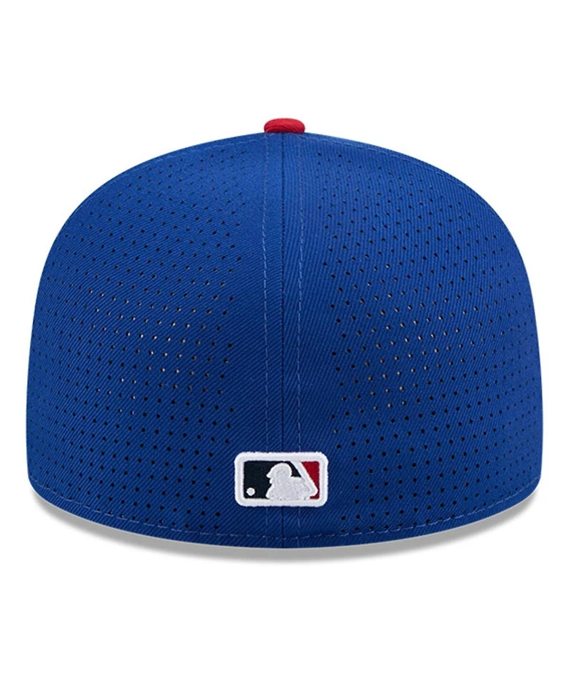 New Era Men's Blue/Red Cincinnati Reds 2025 Mlb All-Star Game Workout Side Patch 59FIFTY Fitted Hat
