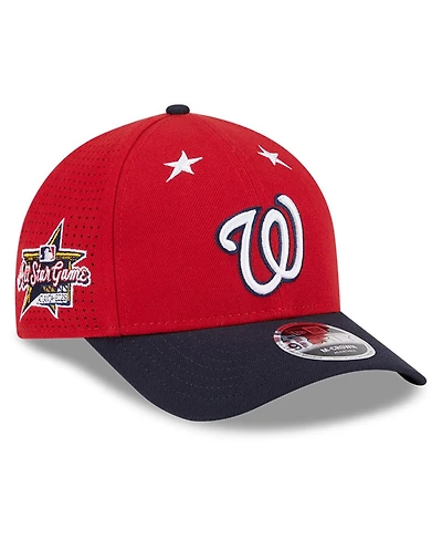 New Era Men's Red/Navy Washington Nationals 2025 Mlb All-Star Game 9FORTY M-Crown Adjustable Hat