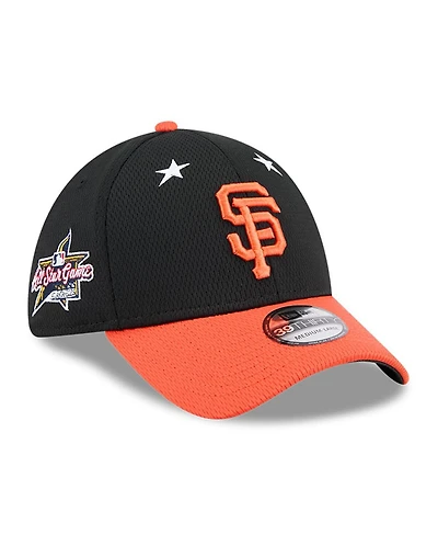 New Era Men's Black/Orange San Francisco Giants 2025 Mlb All-Star Game 39THIRTY Flex Hat