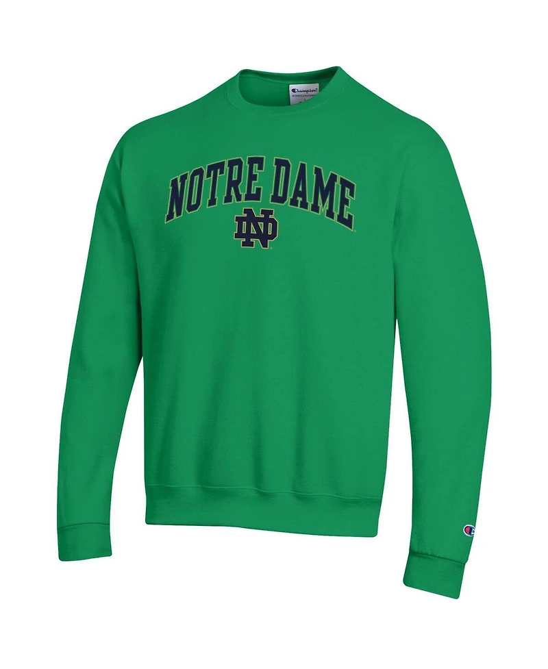 Champion Men's Green Notre Dame Fighting Irish Arch Over Logo Pullover Sweatshirt