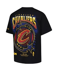 Two Hype Men's Black Cleveland Cavaliers Drip Dime Collection Premium T-Shirt