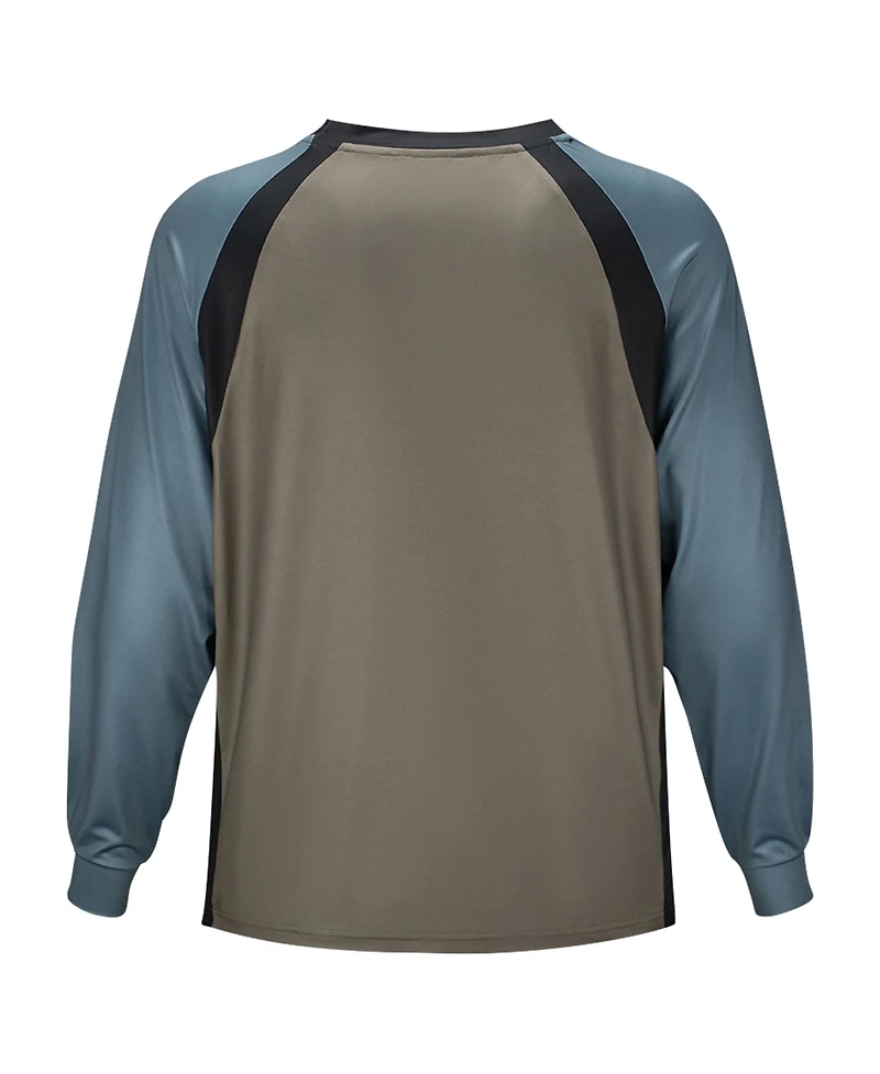 Section 119 Men's and Women's Brown the Allman Brothers Band Wordmark Raglan Long Sleeve Swim Shirt
