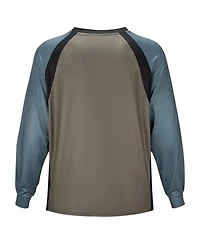 Section 119 Men's and Women's Brown the Allman Brothers Band Wordmark Raglan Long Sleeve Swim Shirt