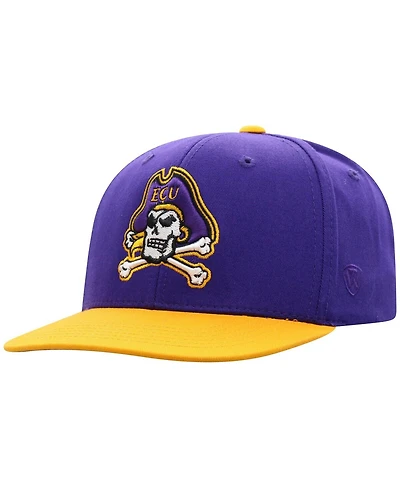 Top of the World Big Boys and Girls Purple Ecu Pirates Victory Maverick Snapback Hat