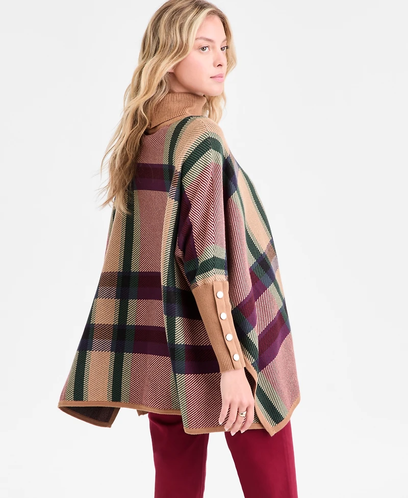 Jones New York Women's Drop Shoulder Turtle Neck Sweater