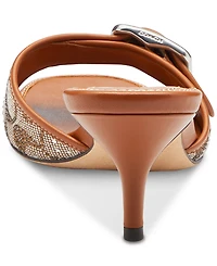 Coach Women's Margot Crystal Signature Jacquard Sandals