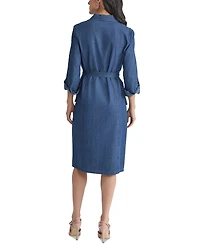 Jones New York Petite Denim Cargo Shirtdress