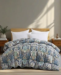 Unikome Printed All Season White Goose Feather Fiber Comforter