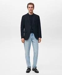 Mango Men's Verner Slim-Fit Cotton Blazer