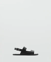 Mango Men's Straps Leather Sandals