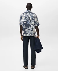 Mango Men's Slim-Fit Linen Pants