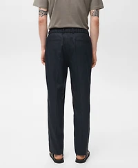 Mango Men's Lyocell Cotton Jogger Pants