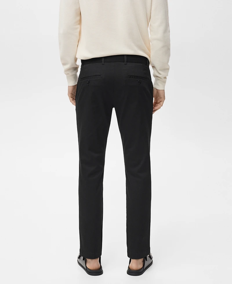 Mango Men's Prato Cropped Tapered Chino Pants