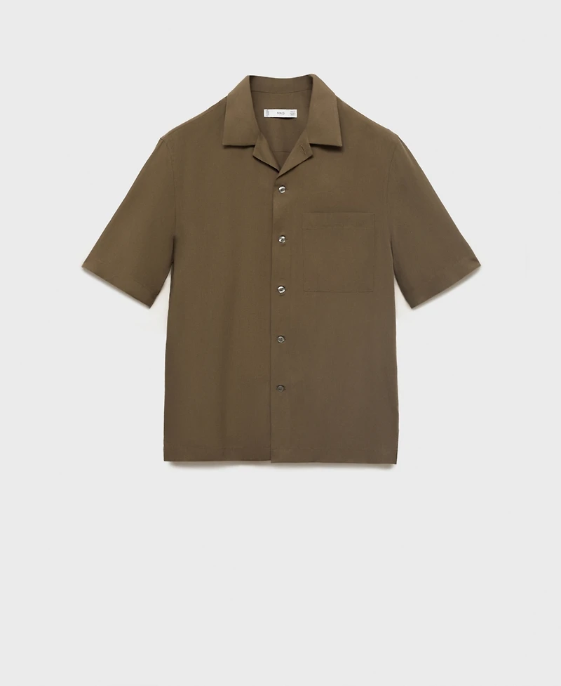 Mango Men's Regular-Fit Lyocell Shirt