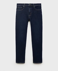 Mango Men's Jan Slim-Fit Dark-Wash Jeans